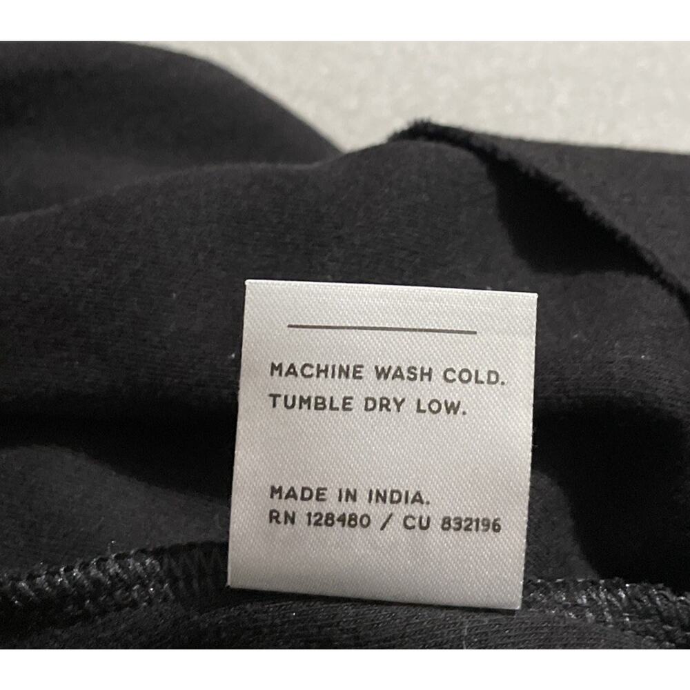 Pact Airplane Wrap Open Cardigan Size M / L Black Knit Organic Cotton Pocket - Picture 7 of 9